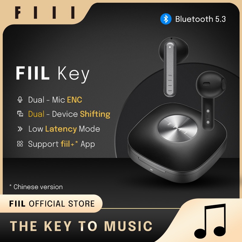 Audífonos Inalámbricos FIIL Key Bluetooth 5.3 TWS Baja Latencia