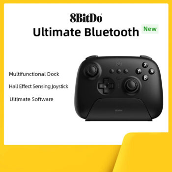 8Bitdo Mando inalámbrico Bluetooth Ultimate con base (blanco