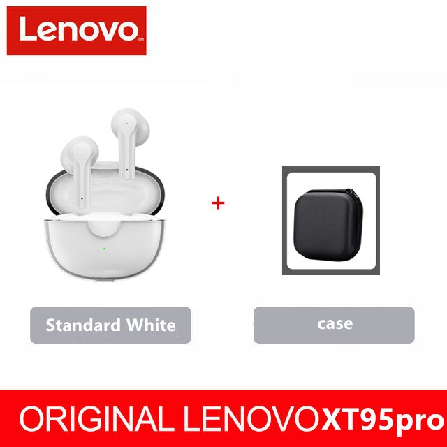 Auriculares Inalambricos Bluetooth Lenovo Xt95 Tactil Blanco