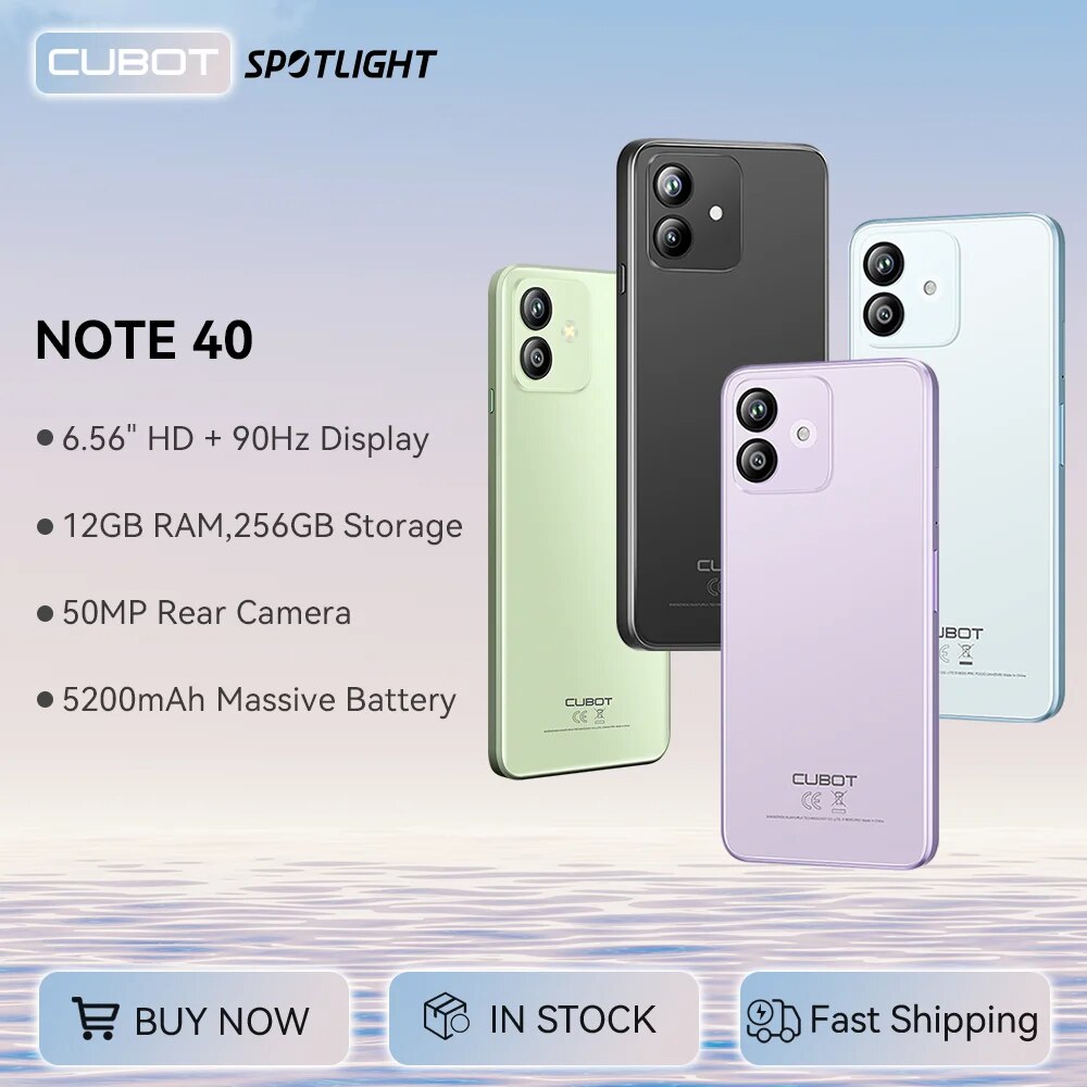 Cubot Note 21, 2023 New Smartphone Android 13, 12GB RAM(6+6GB), 128GB ROM,  6.56 Inch 90Hz Screen, 50MP Camera, 5200mAh, Face ID