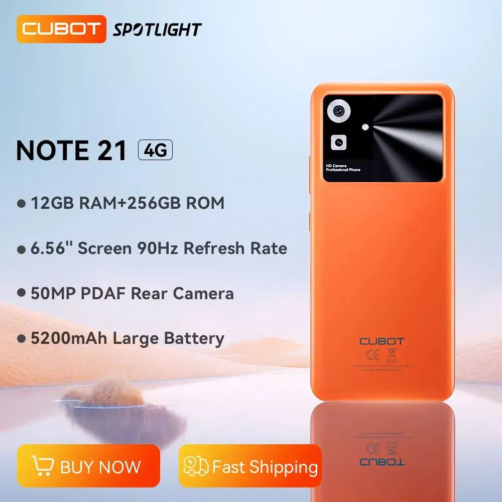 Cubot Note 40 12GB (6GB+6GB) 256GB 50MP Pantalla HD 6.5 90Hz 5200mAh