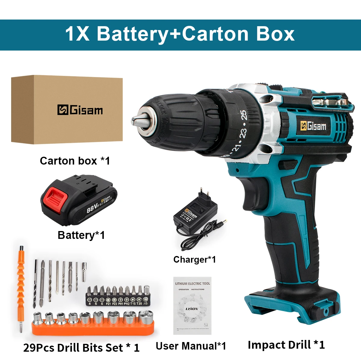1 Battery Type 1