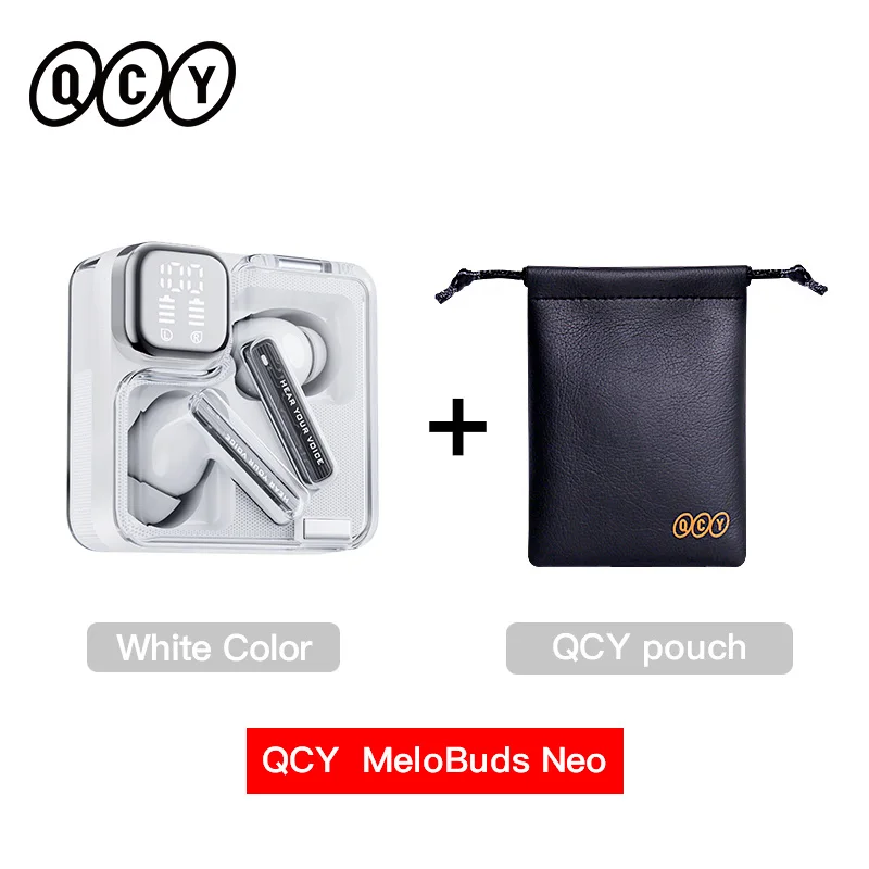 White with Pouch