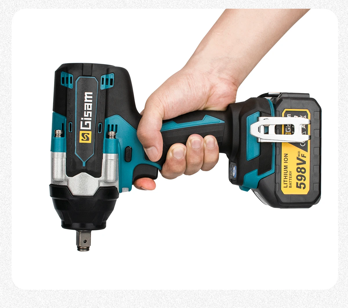 Llave De Impacto Eléctrica Torque 1800n. M, Batería Litio 18V 1/2 Pulgadas Llave De Impacto Eléctrica Torque 1800n. M, Batería Litio 18V 1/2 Pulgadas