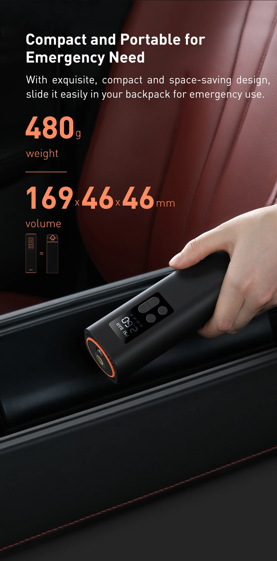Bomba Inflador Portátil De Llantas Eléctrica Digital Automático 12V