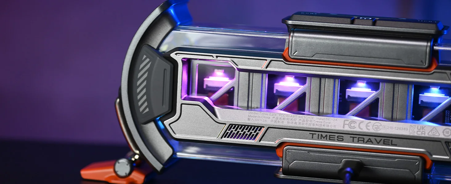 Divoom Times Gate Reloj Digital Configuración Por App WiFi Pantalla LED RGB Cyberpunk