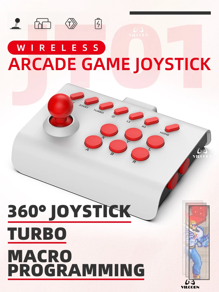 Mando Inalámbrico Arcade Para PC Joystick de Lucha PS4, PS3, Xbox, Switch, Android, iOS Mando Inalámbrico Arcade Para PC Joystick de Lucha PS4, PS3, Xbox, Switch, Android, iOS