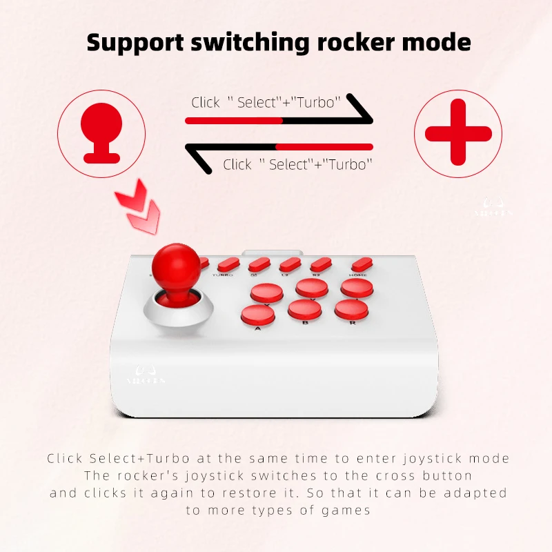 Mando Inalámbrico Arcade Para PC Joystick de Lucha PS4, PS3, Xbox, Switch, Android, iOS Mando Inalámbrico Arcade Para PC Joystick de Lucha PS4, PS3, Xbox, Switch, Android, iOS