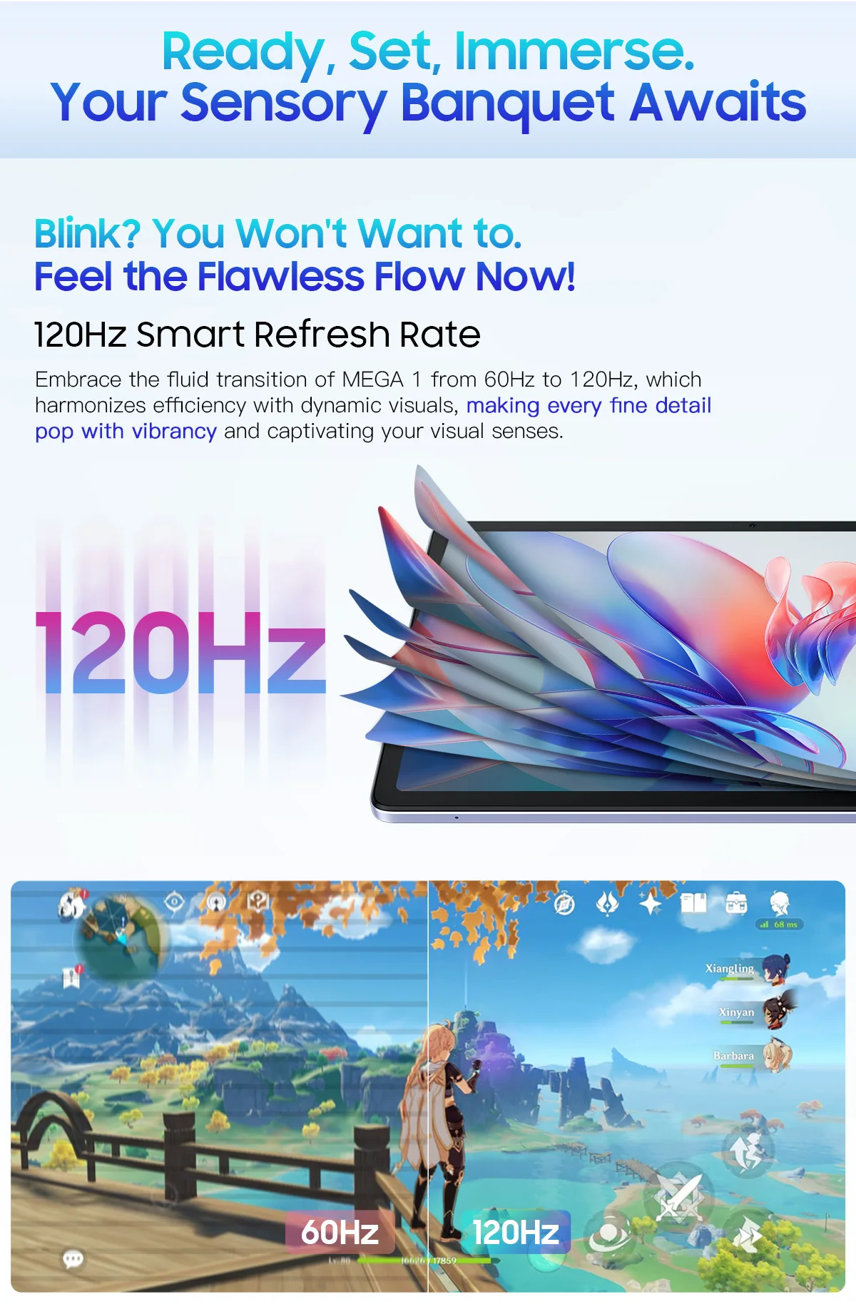 Tablet Blackview Mega 1 12GB RAM 256GB 11.5 Pulgadas 2.4 K 120Hz 8800mAh 50MP 33w