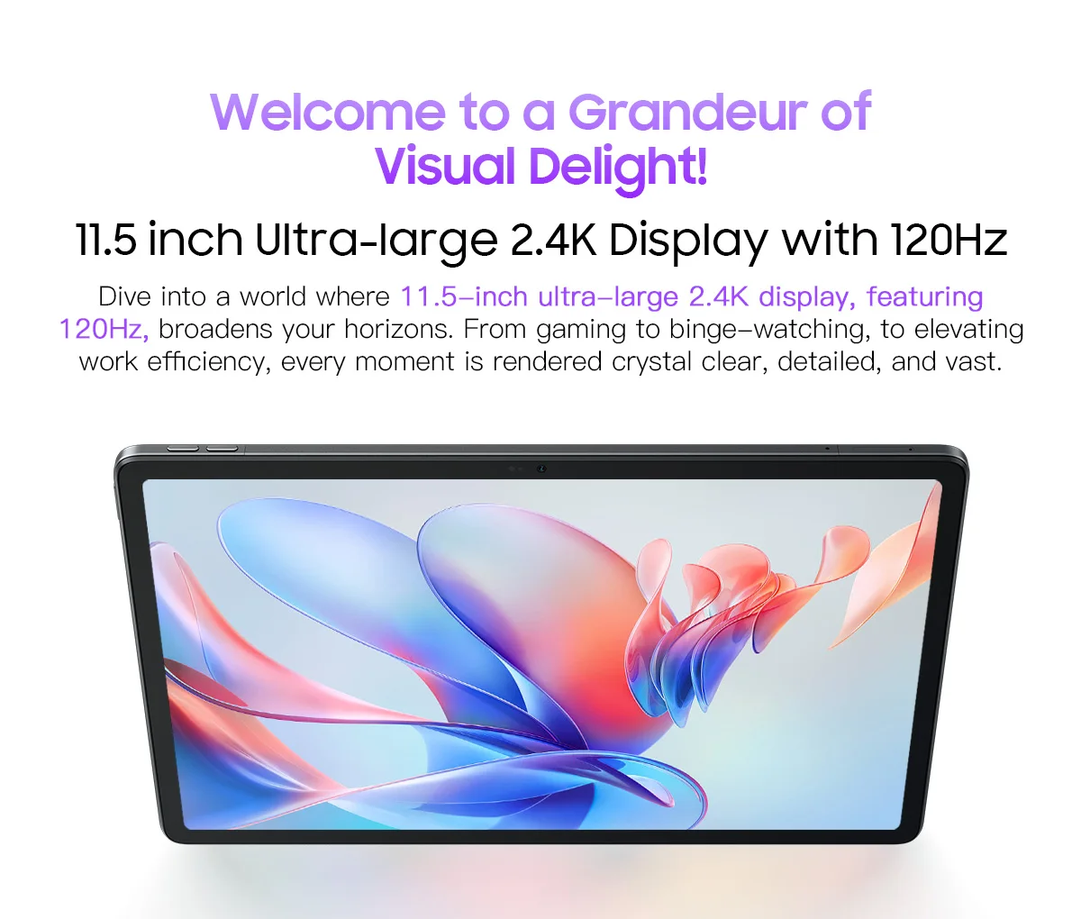 Tablet Blackview Mega 1 12GB RAM 256GB 11.5 Pulgadas 2.4 K 120Hz 8800mAh 50MP 33w