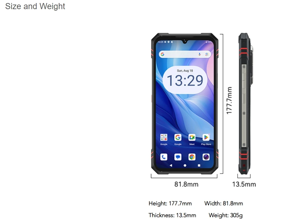 Cubot KingKong Star 2 5G 24GB Ram (12+12) Uso Rudo 256GB Pantalla 6.72 144 Hz NFC
