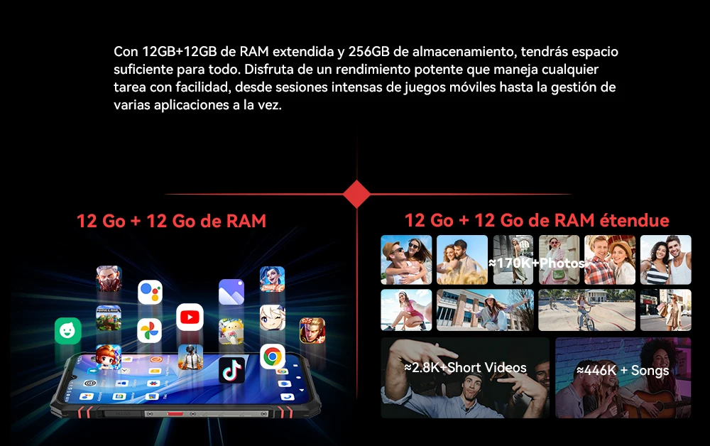 Cubot KingKong Star 2 5G 24GB Ram (12+12) Uso Rudo 256GB Pantalla 6.72 144 Hz NFC