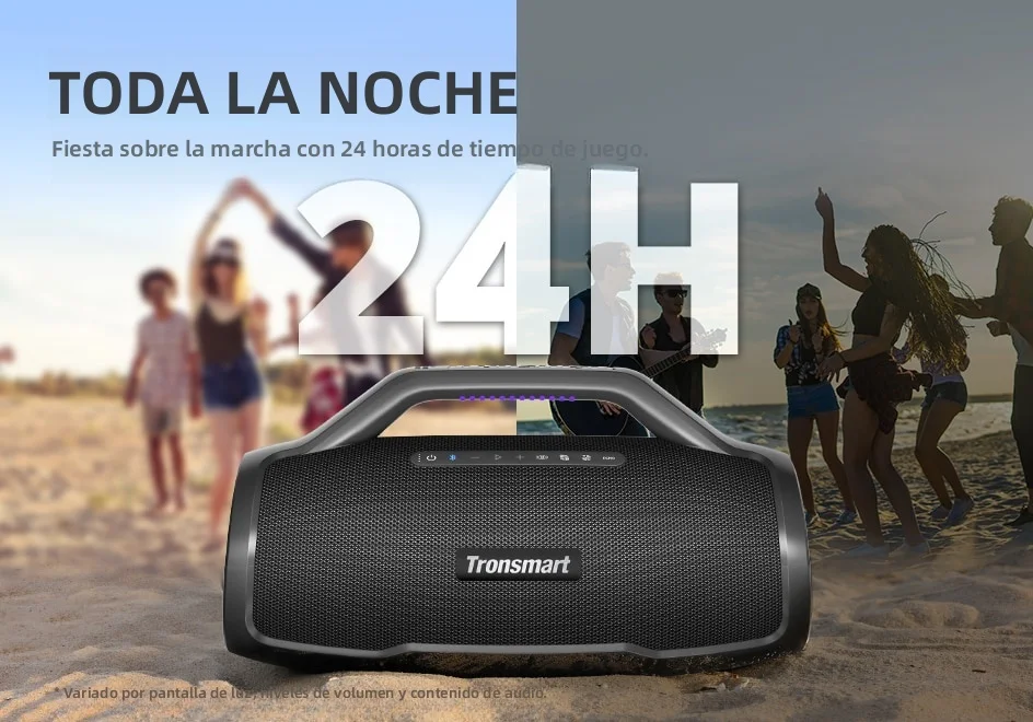 Bocina Tronsmart Bang Max Bluetooth 130W Resistente al Agua Control Por App 24H