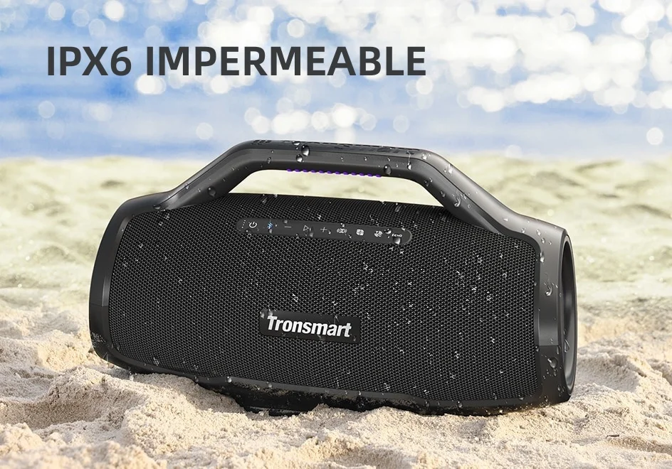 Bocina Tronsmart Bang Max Bluetooth 130W Resistente al Agua Control Por App 24H