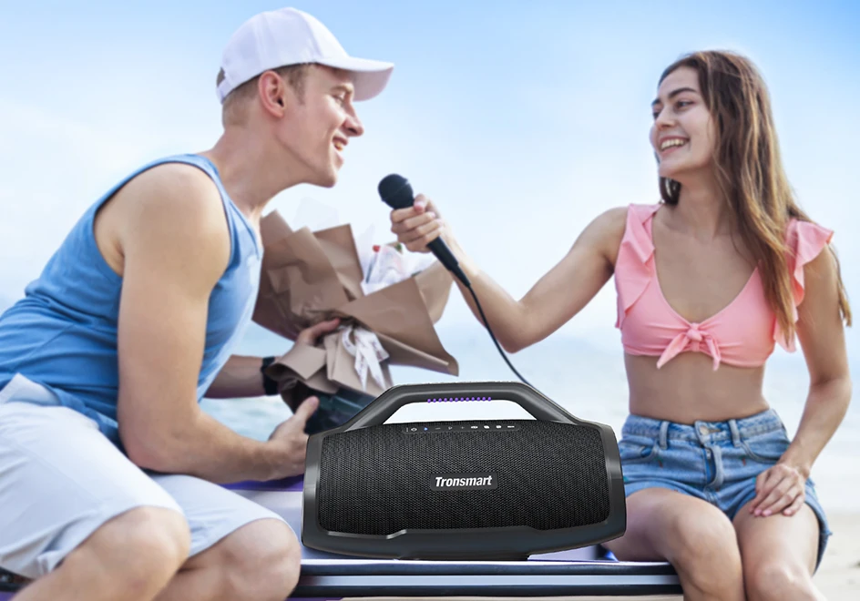 Bocina Tronsmart Bang Max Bluetooth 130W Resistente al Agua Control Por App 24H