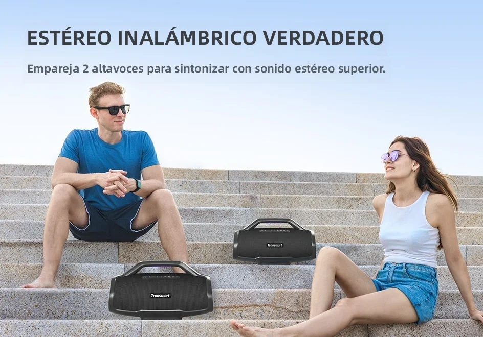 Bocina Tronsmart Bang Max Bluetooth 130W Resistente al Agua Control Por App 24H