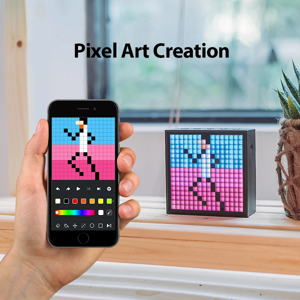 Bocina Divoom Pixel Art Bluetooth Despertador Pantalla LED
