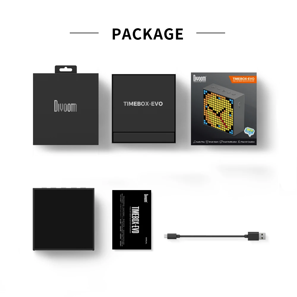 Bocina Divoom Pixel Art Bluetooth Despertador Pantalla LED