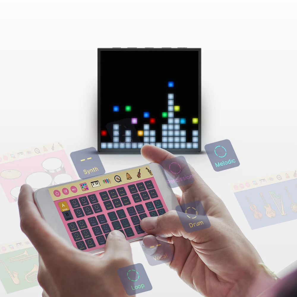 Bocina Divoom Pixel Art Bluetooth Despertador Pantalla LED