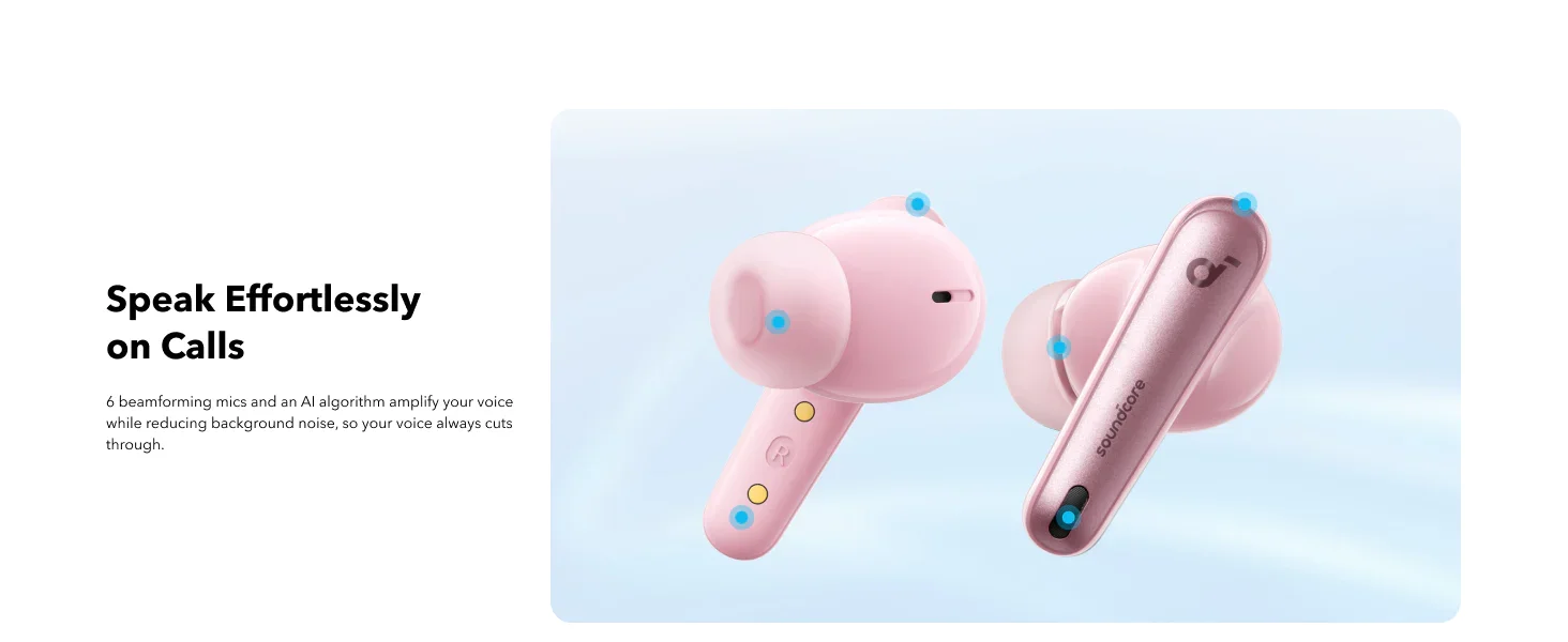Anker Soundcore Liberty 4 NC Audífonos Inalámbricos Bluetooth 6 Micrófonos TWS