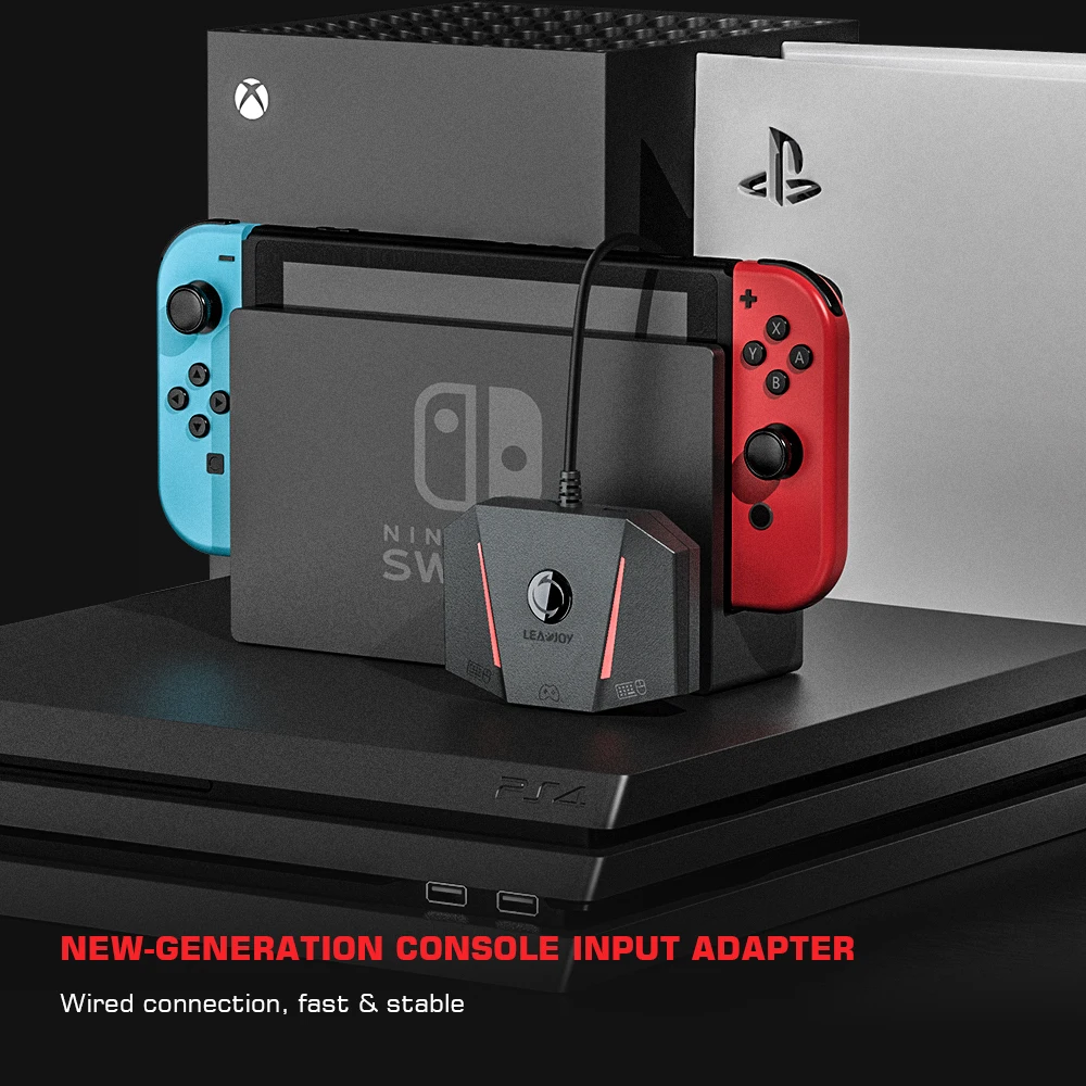 AimBox LEADJOY VX2 Teclado Ratón Controlador Adaptador Xbox Series X/S Ps4 Ps5 Nintendo Switch