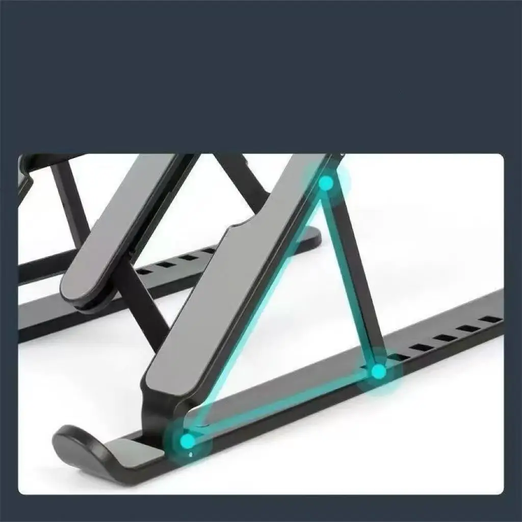 Soporte Plegable Ajustable Para Laptop Macbook Base De Aleación De Aluminio Portátil