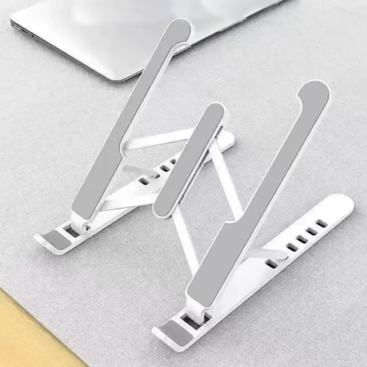 Soporte Plegable Ajustable Para Laptop Macbook Base De Aleación De Aluminio Portátil