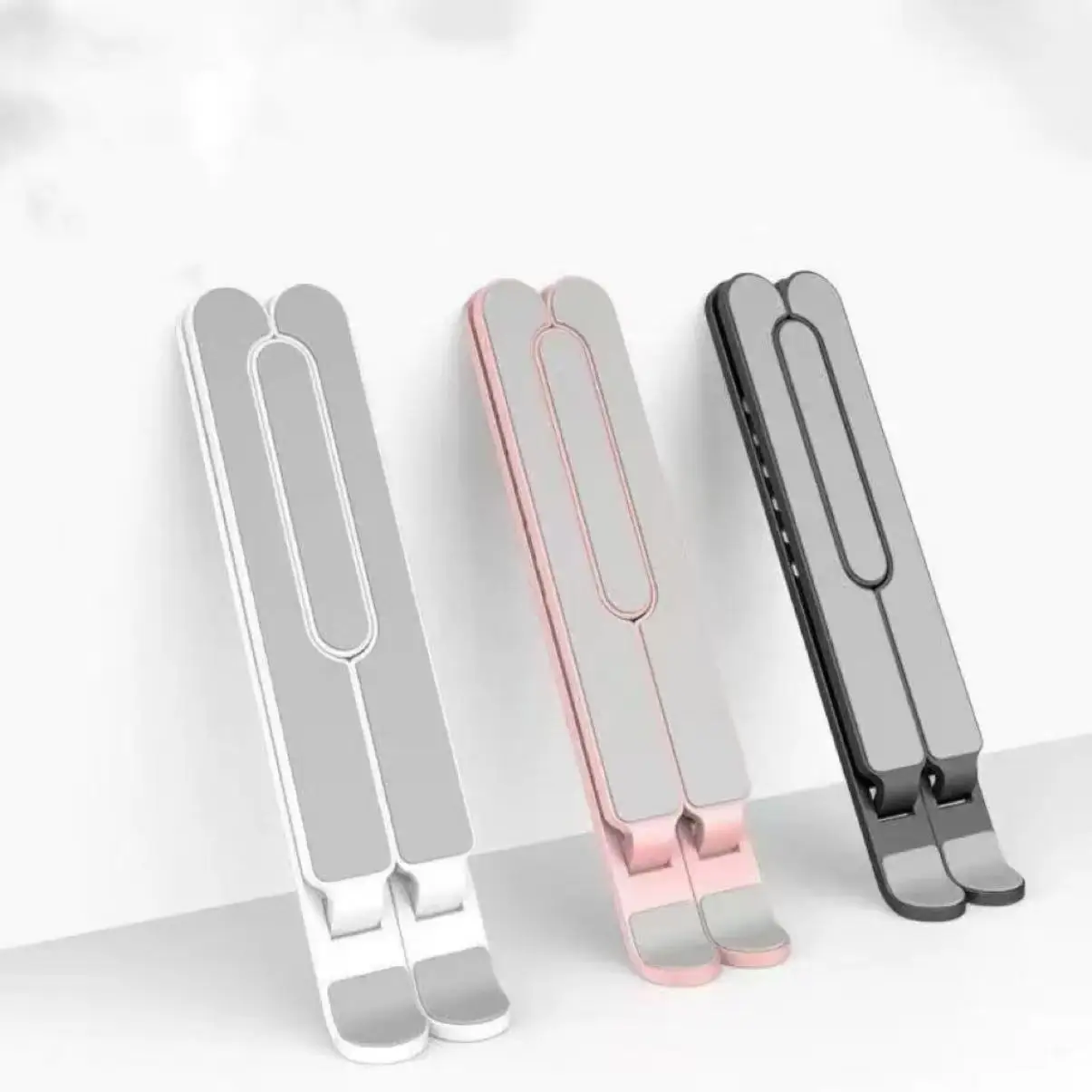 Soporte Plegable Ajustable Para Laptop Macbook Base De Aleación De Aluminio Portátil