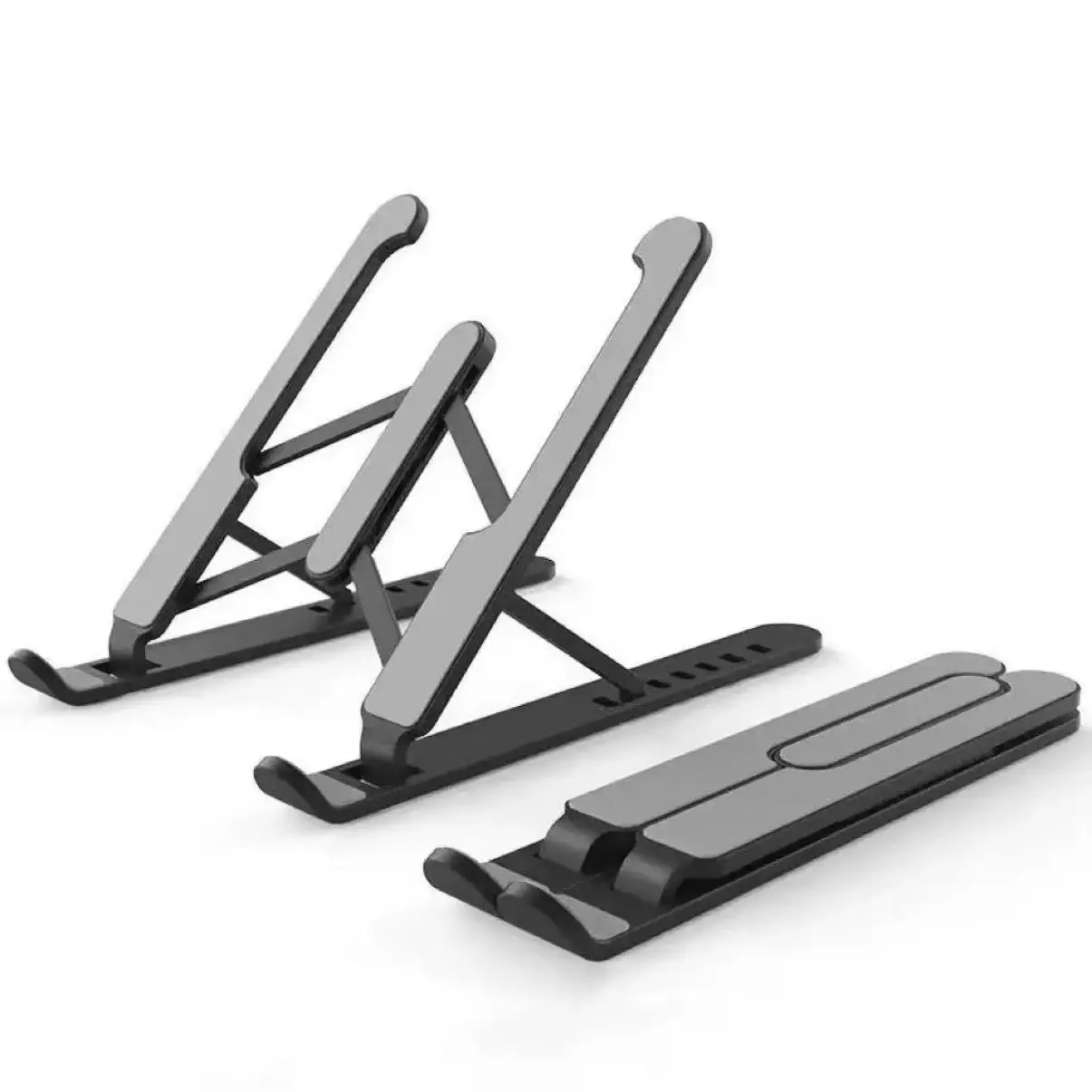 Soporte Plegable Ajustable Para Laptop Macbook Base De Aleación De Aluminio Portátil