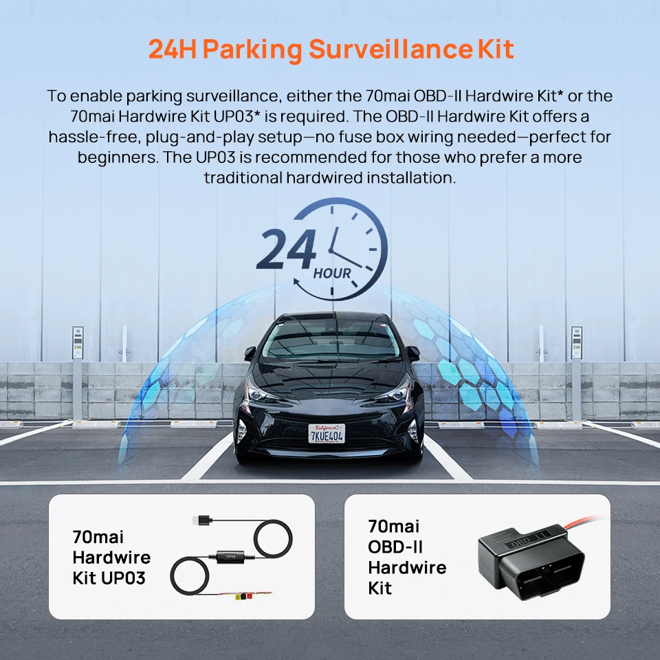 Cámara Para Auto Dash Cam 70mai M310 Plus 2K 1440P Visión De 143° Grabación Las 24Hr