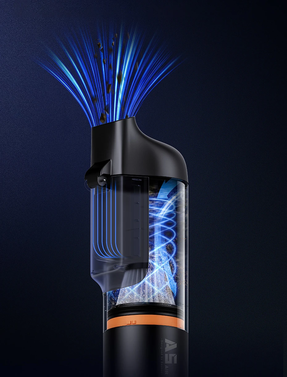 Aspiradora Portátil Para Auto Baseus A5 Air 2 en 1 Potente Inalámbrica