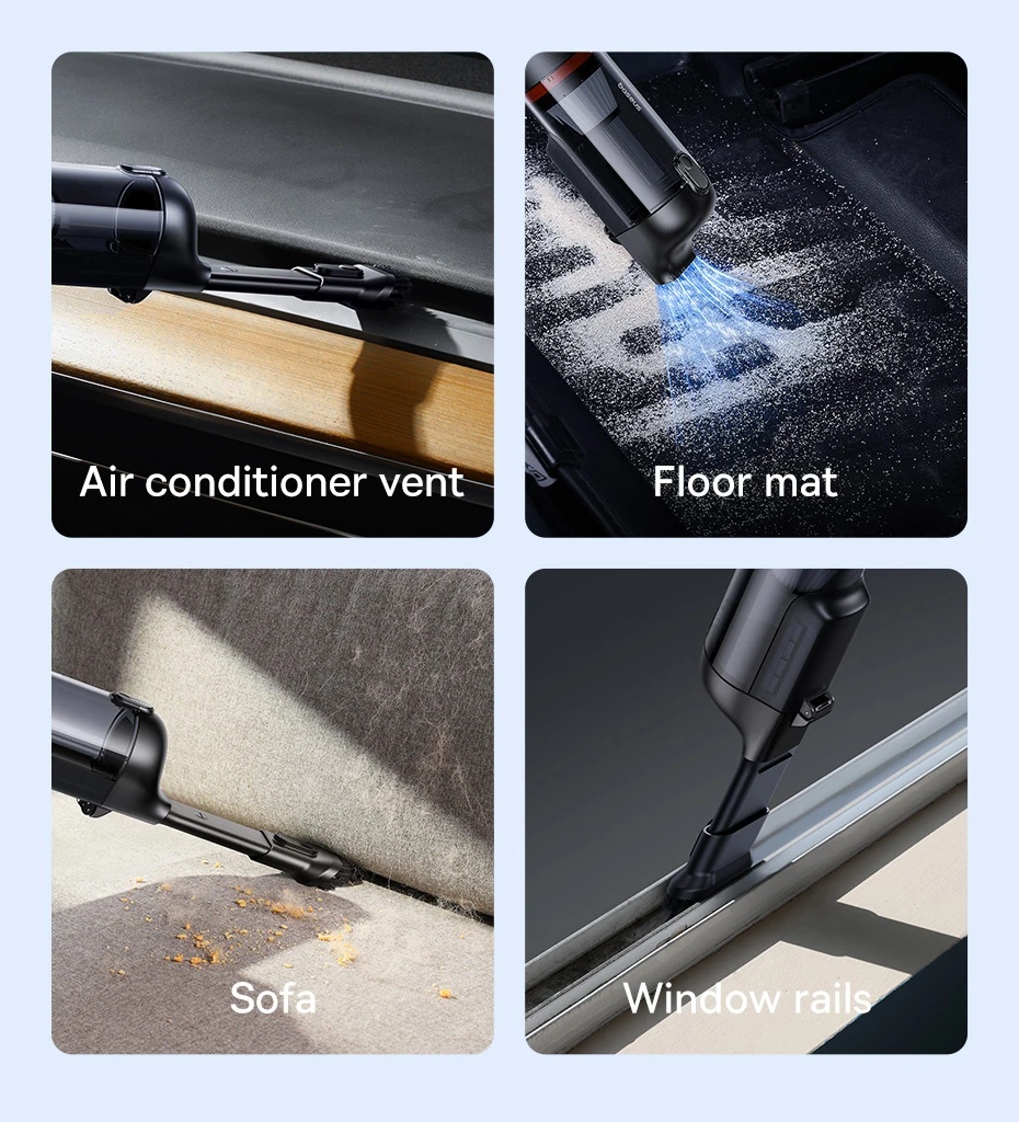 Aspiradora Portátil Para Auto Baseus A5 Air 2 en 1 Potente Inalámbrica
