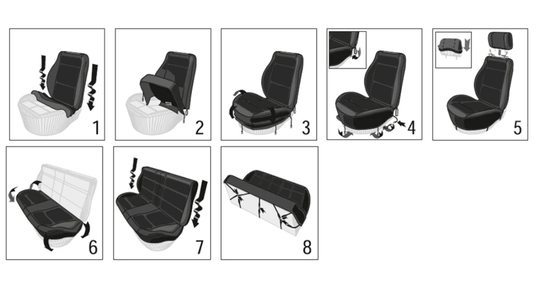 AUTO PLUS Car Seat Covers Universal Size Fit For Most Car Suv Truck Van Car Accessories Interior Seat Covers For Car Full Set