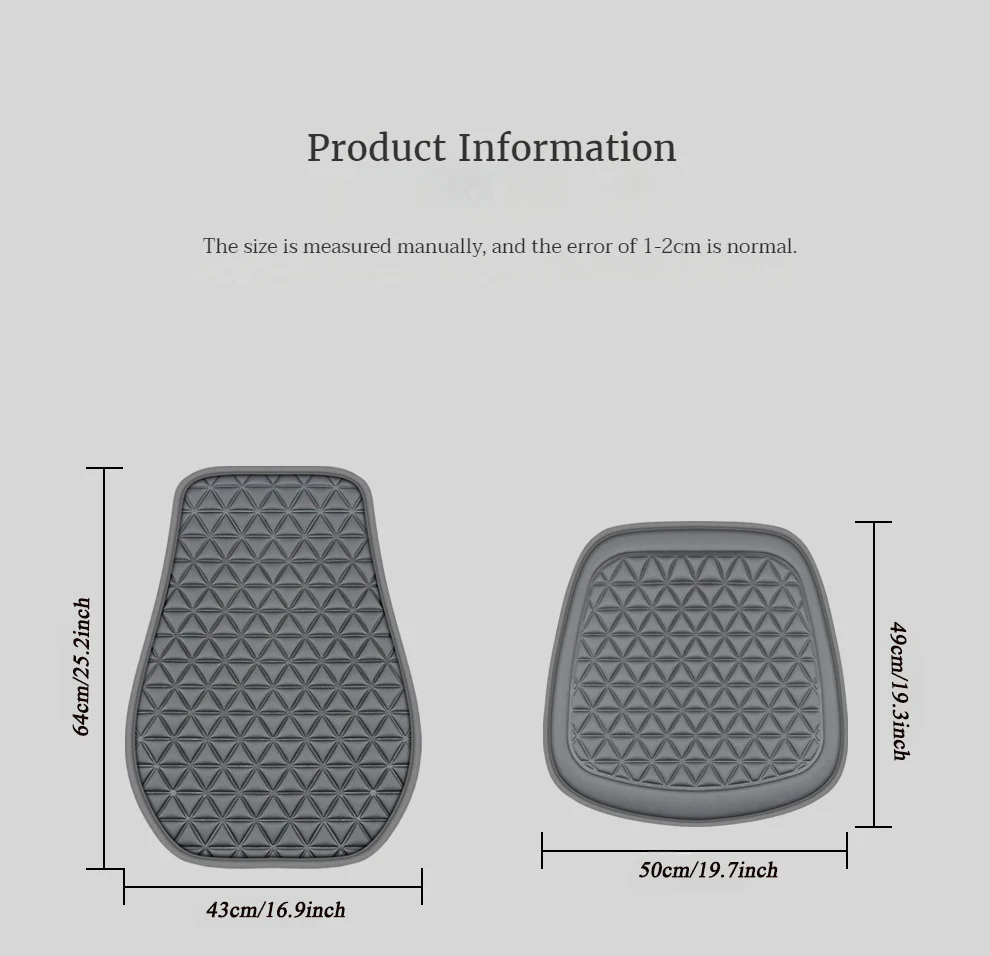 Cojín Para Asiento De Auto Relieve 3D Para Cualquier Vehículo Cualquier Estación del Año