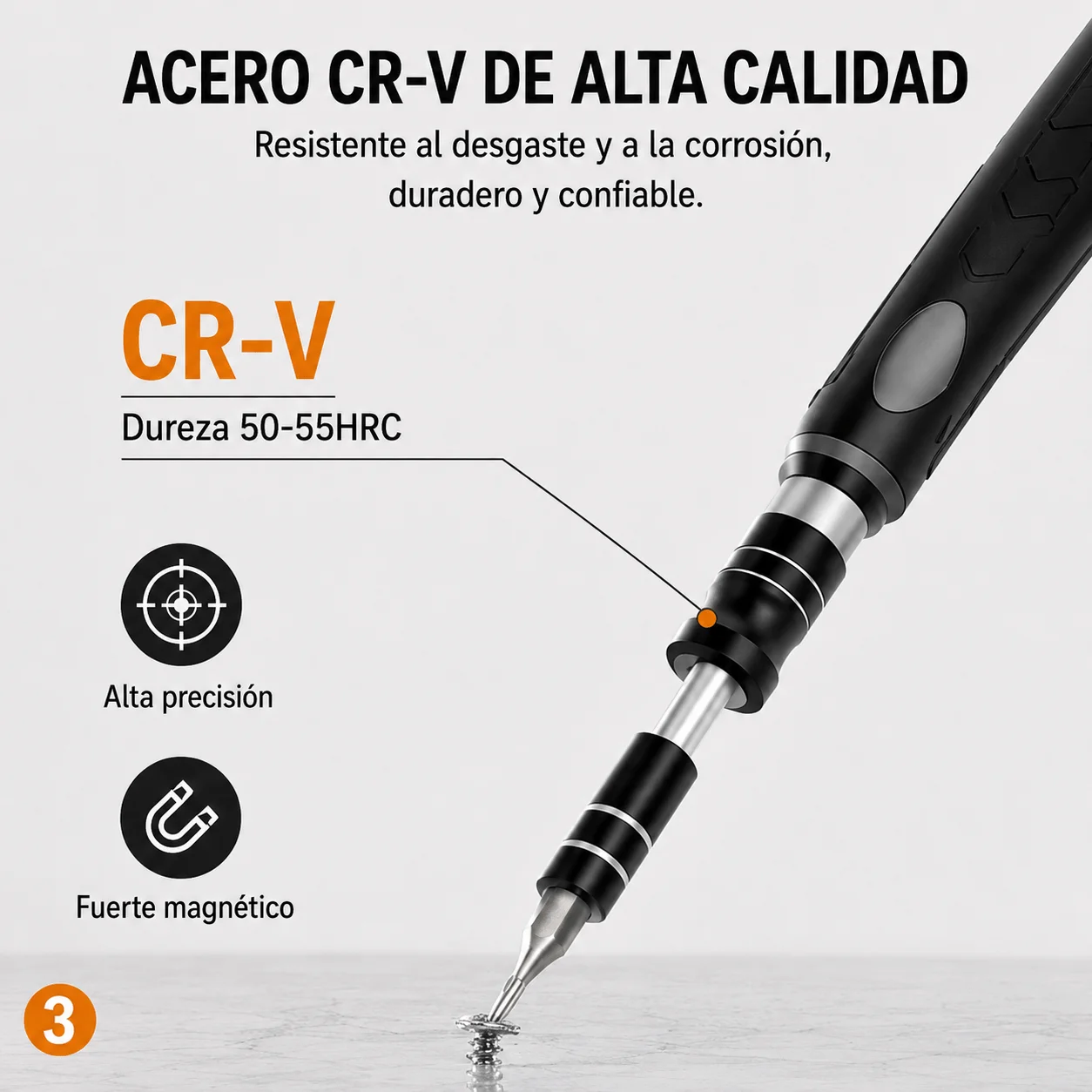 Kit Destornilladores Precisión M·TK 48 en 1 Puntas Magnéticas De Acero CR-V