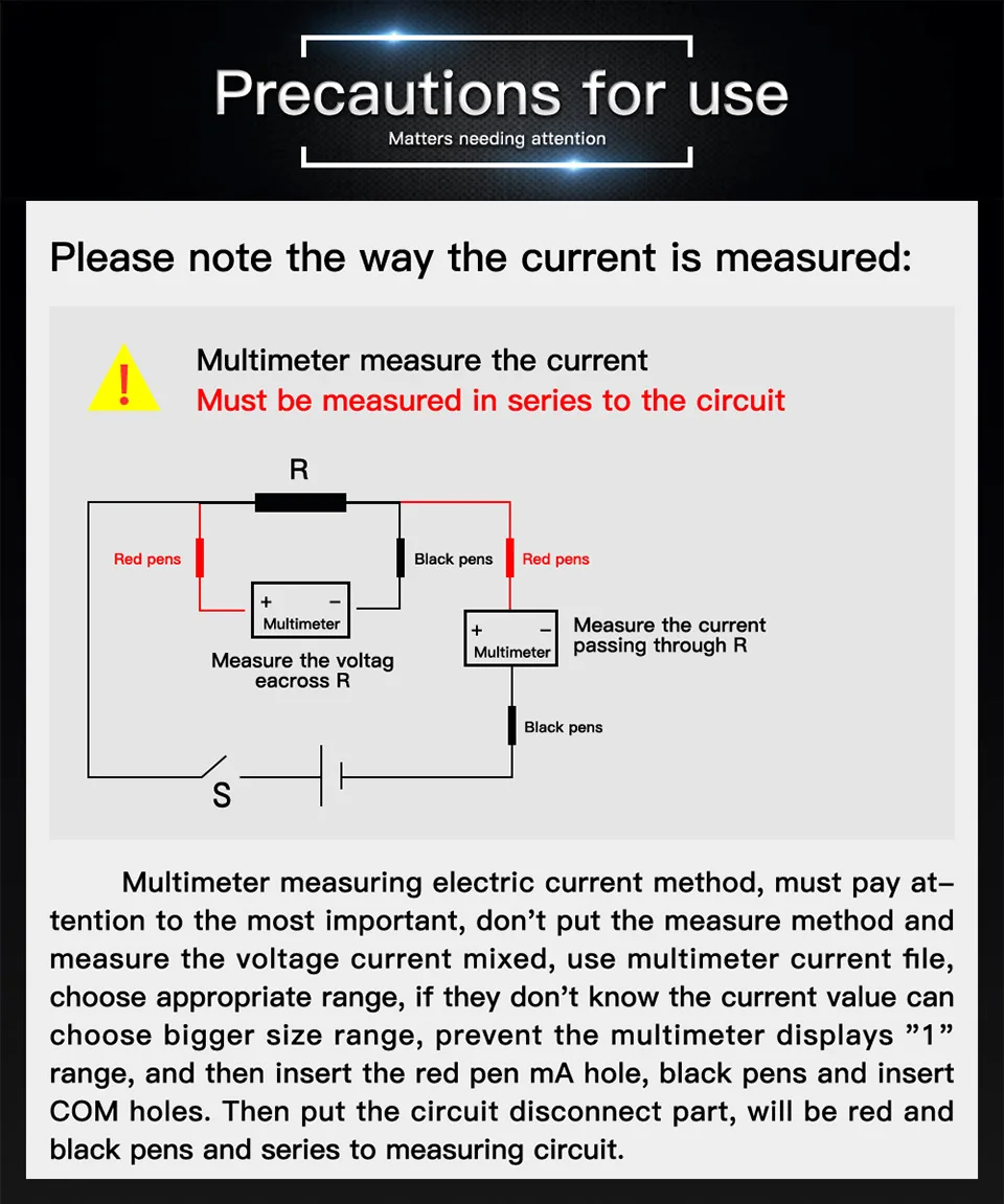 ANENG SZ308 1999 Count Digital Multimeter AC/DC High-Precision Multi-function Voltage Current Resistance Multimeter Tester Tools