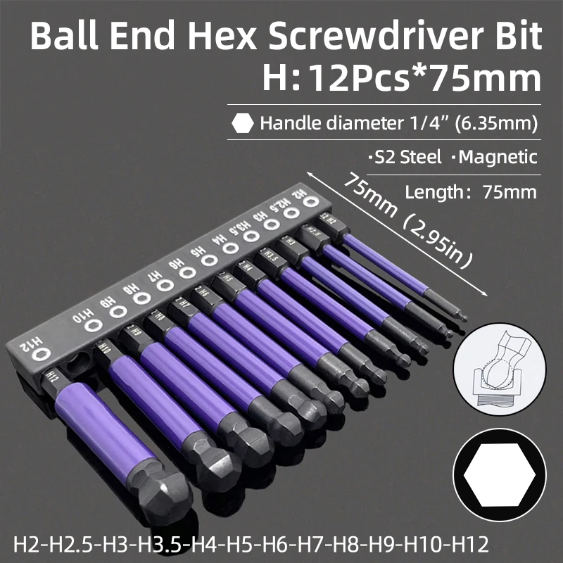 Hex Head Allen Wrench Screwdriver Bit Set Magnetic Phillips Torx Plum Security Tamper Proof Drill Bits Screw Driver Hand Tools