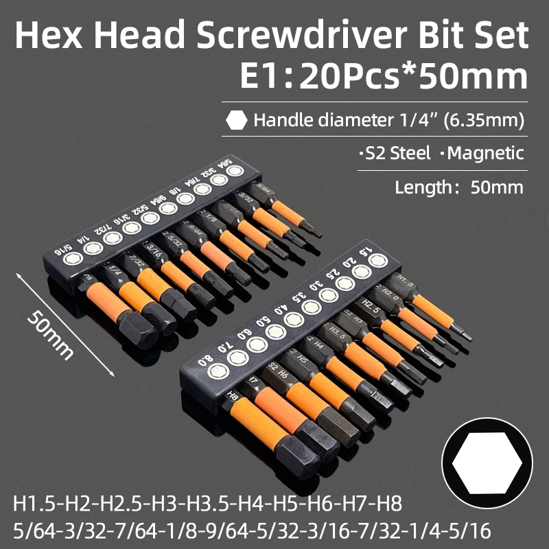 Hex Head Allen Wrench Screwdriver Bit Set Magnetic Phillips Torx Plum Security Tamper Proof Drill Bits Screw Driver Hand Tools