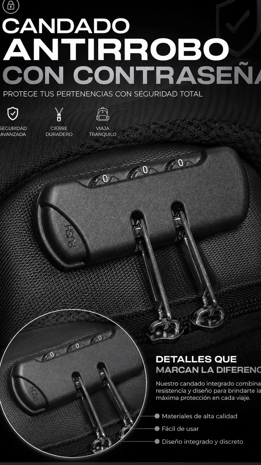 Elegant and Functional Men's Backpack: Anti-Theft Security, Waterproof Protection, Integrated USB Port | Spacious Laptop Design, Perfect for Travel and Sports Activities