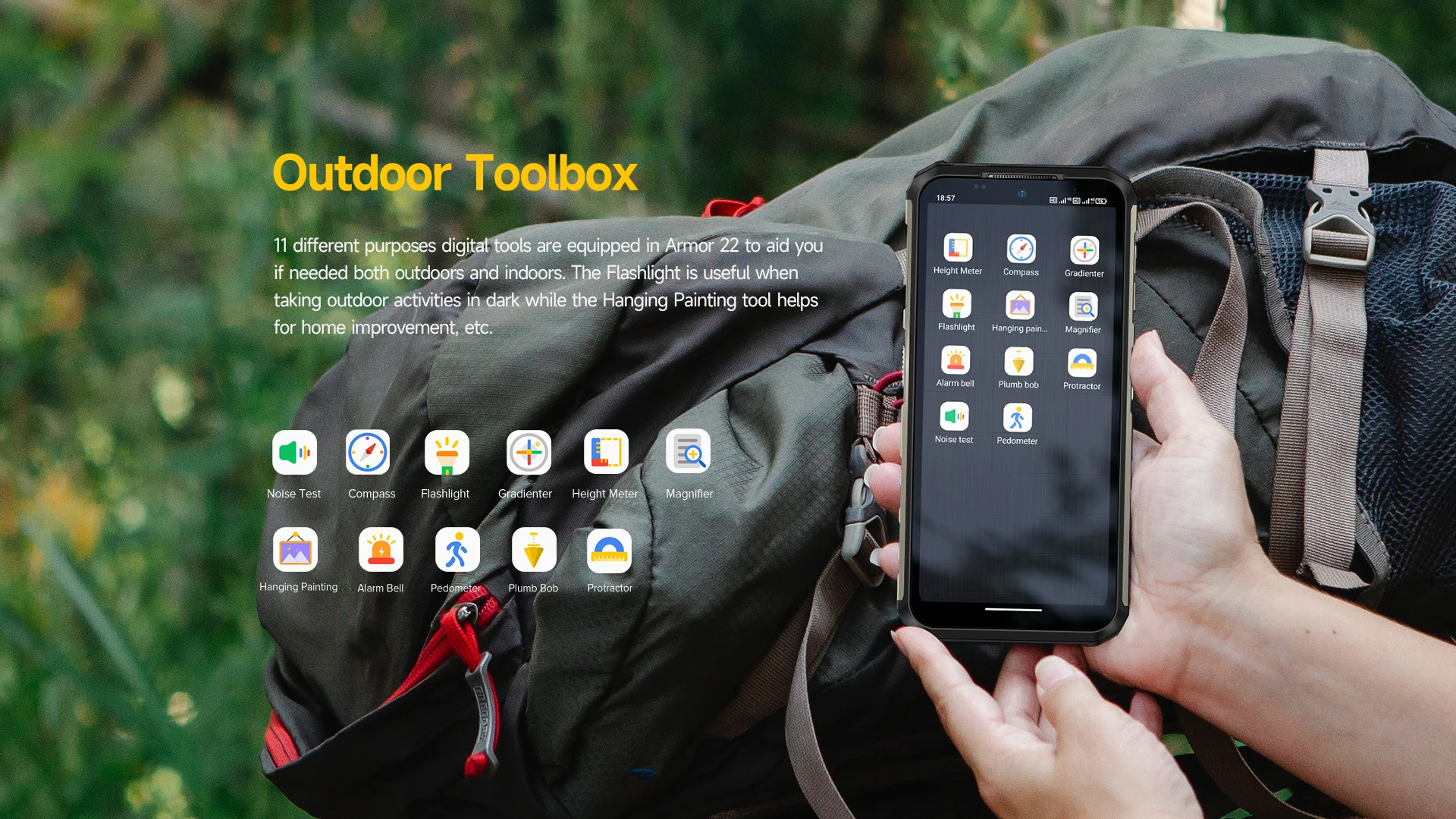 Ulefone Armor 22 Android 13 16GB RAM (8+8GB) 128GB ROM 120Hz 33W NFC 64MP