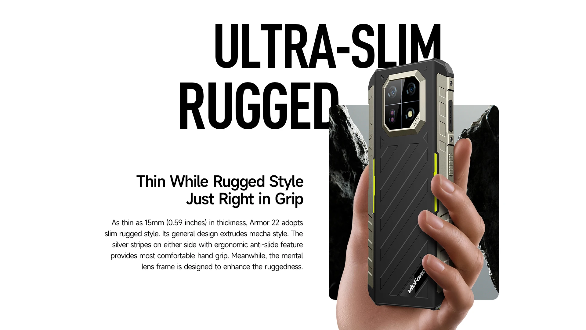 Ulefone Armor 22 Android 13 16GB RAM (8+8GB) 128GB ROM 120Hz 33W NFC 64MP