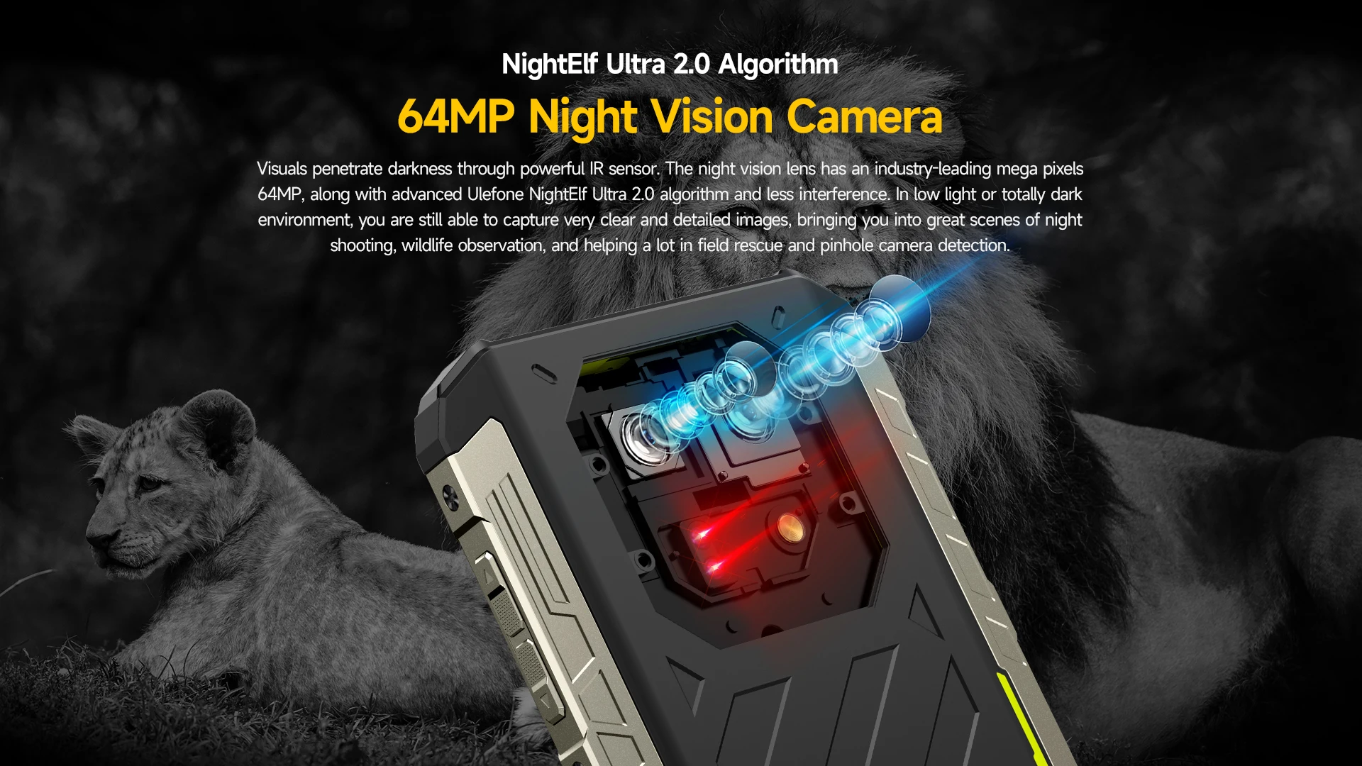 Ulefone Armor 22 Android 13 16GB RAM (8+8GB) 128GB ROM 120Hz 33W NFC 64MP