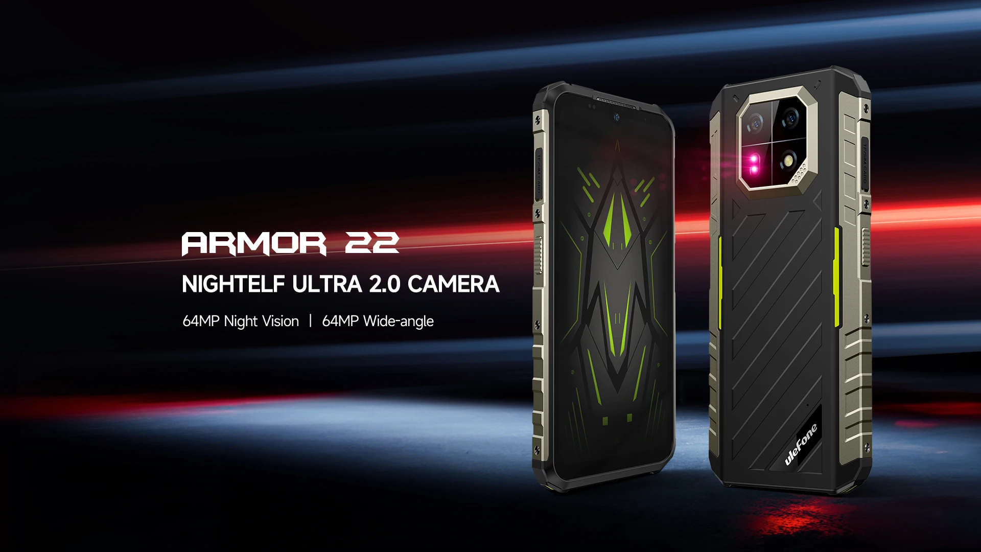 Ulefone Armor 22 Android 13 16GB RAM (8+8GB) 128GB ROM 120Hz 33W NFC 64MP