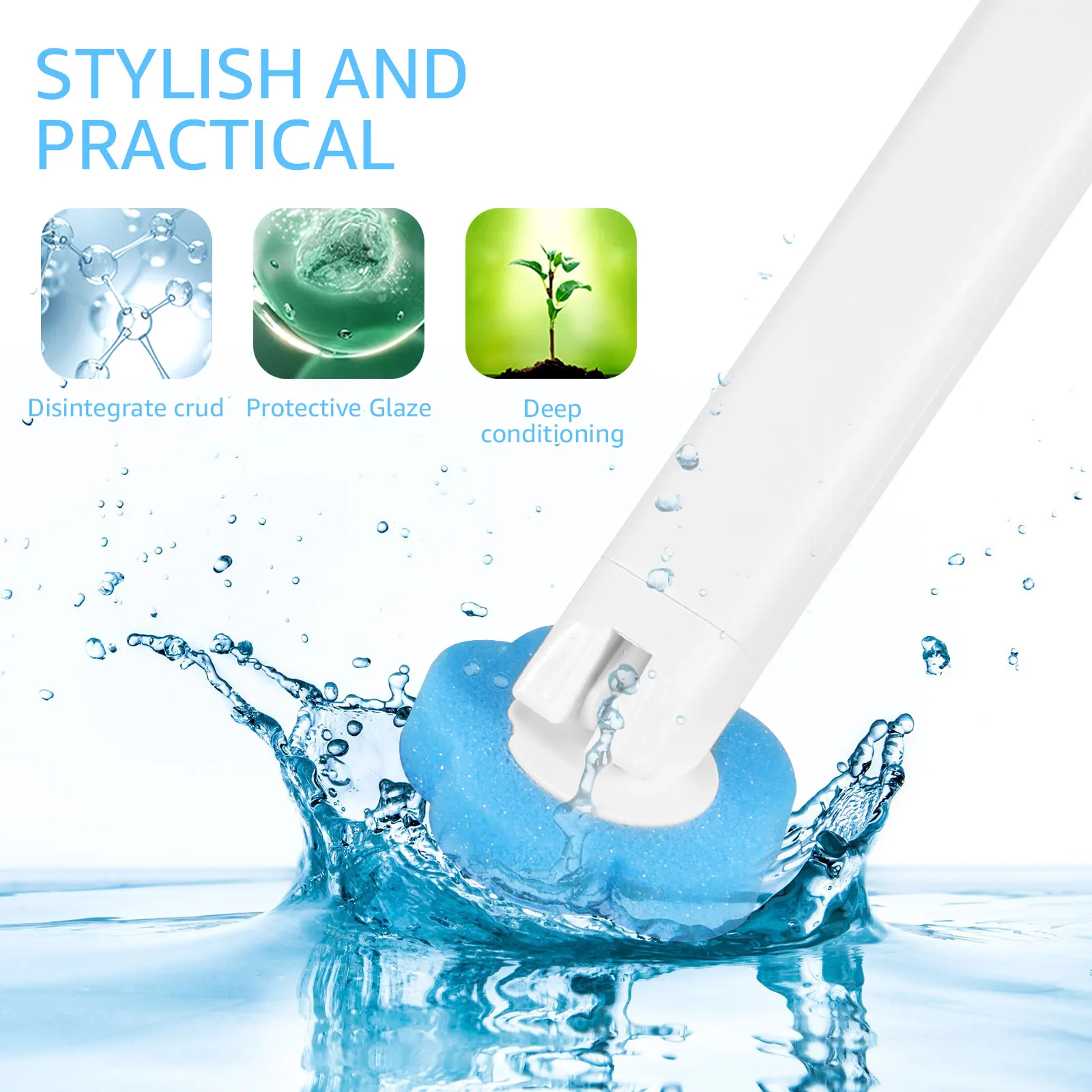 Toilet Brush Disposable Replacement Head Cleaning Kit Toilet Bowl Brush Long Handle Home Wc Accessories Tool