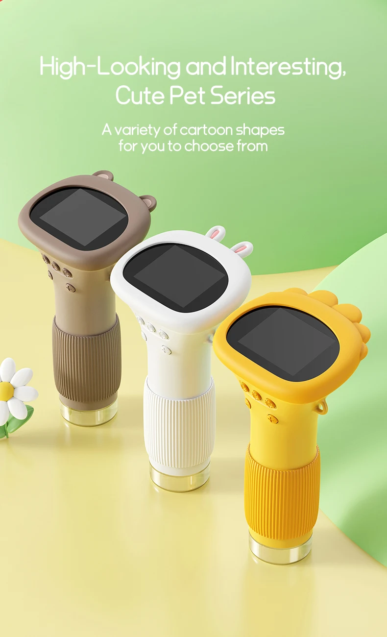 Microscopio para niños de bolsillo portátil pantalla IPS de 2 pulgadas 1000X microscopios digitales de mano con 8 luces LED ajustables