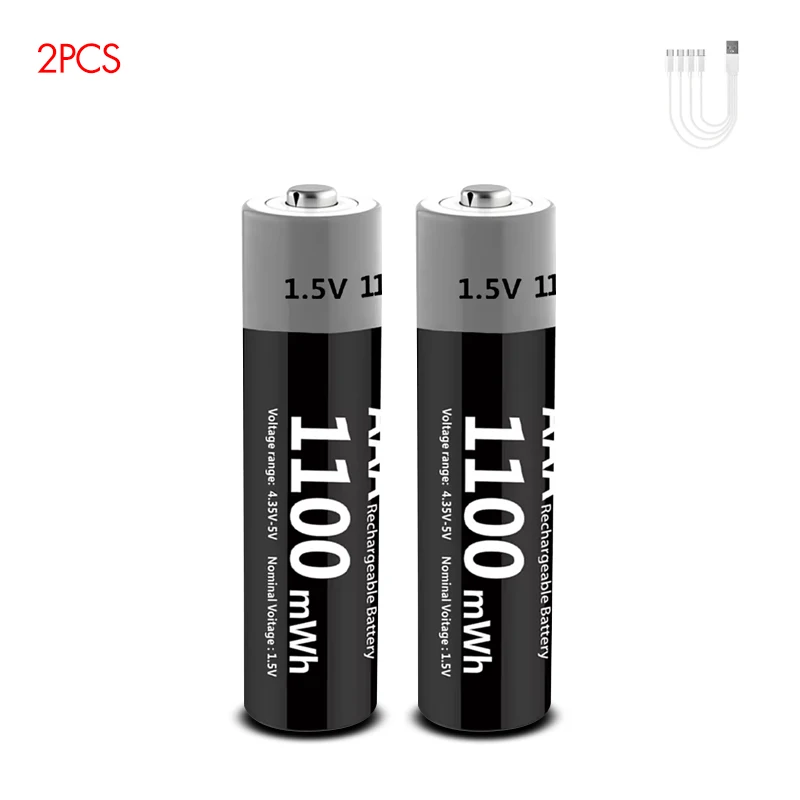 USB AAA 1100mWh 2PC