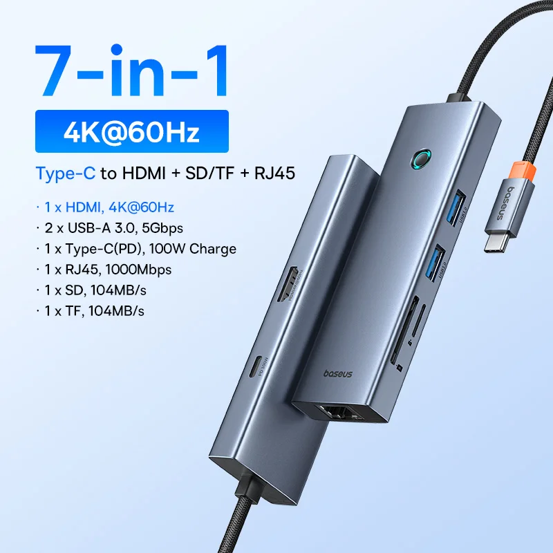 7-in-1 4K HDMI RJ45