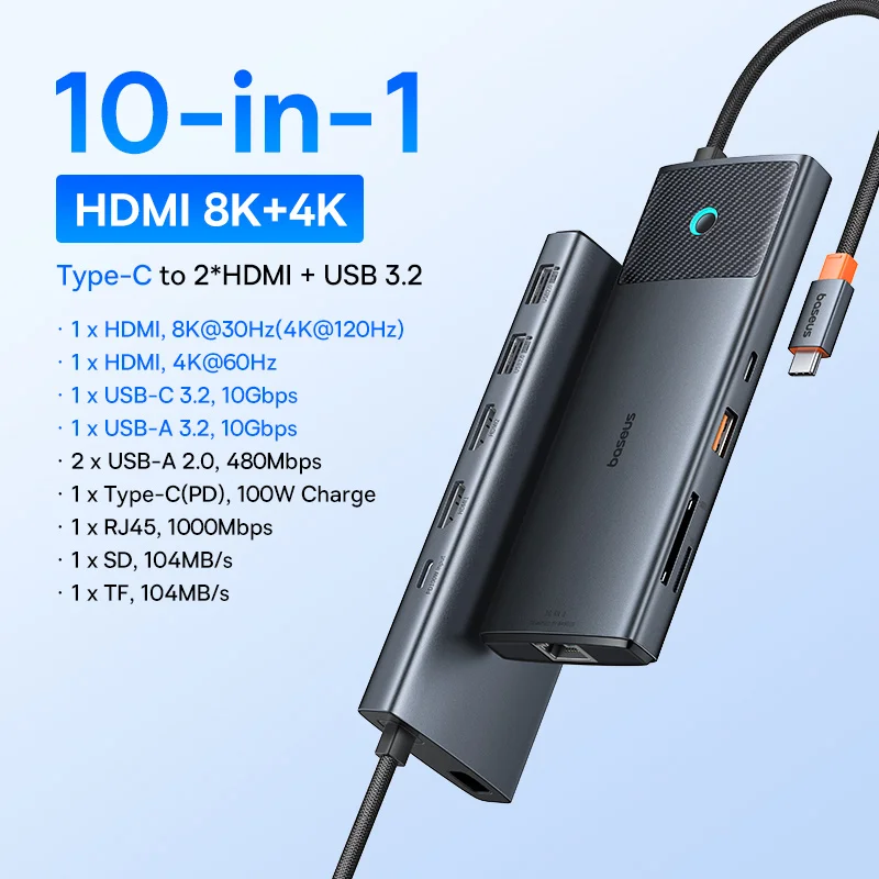 10-in-1 2HDMI 8K 4K